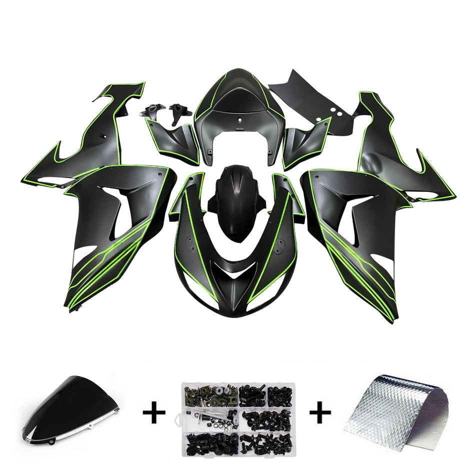 Injection Verkleidung Kit Karosserie Kunststoff ABS fit Für Kawasaki ZX10R 2006-2007