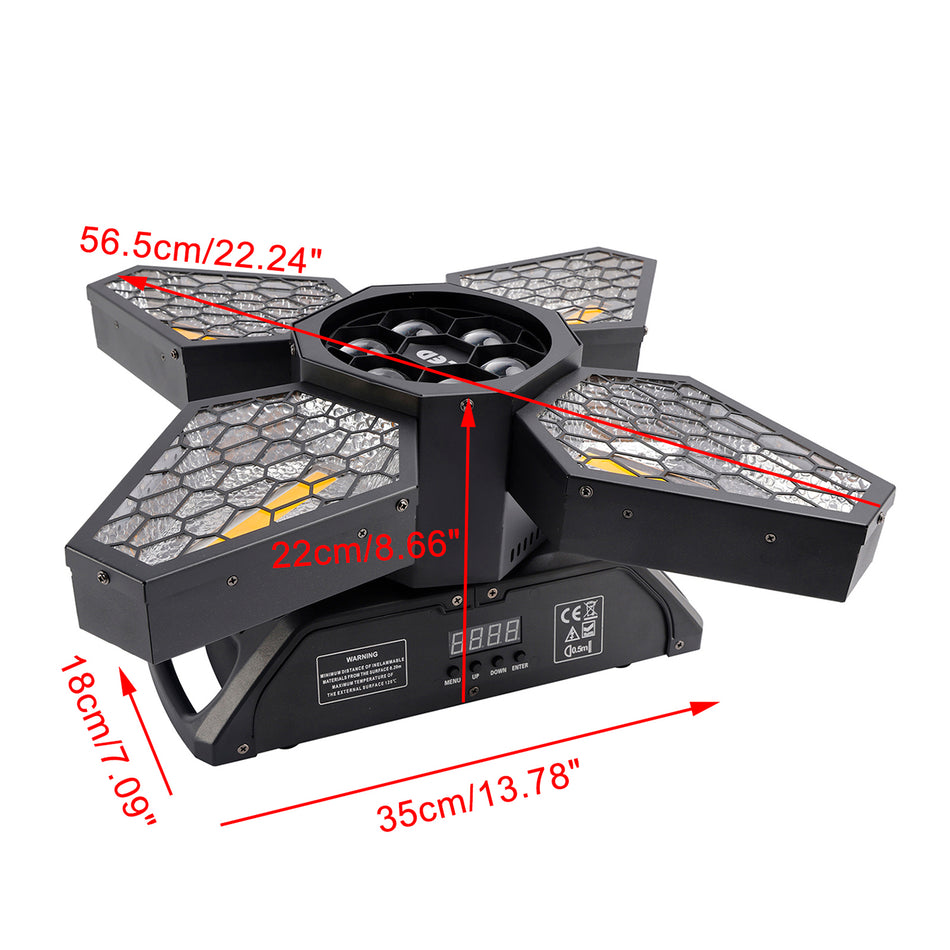 4 Armige Bienenaugen Zoom Lichtstrahl DMX Bühnenleuchte Disco Partybeleuchtung