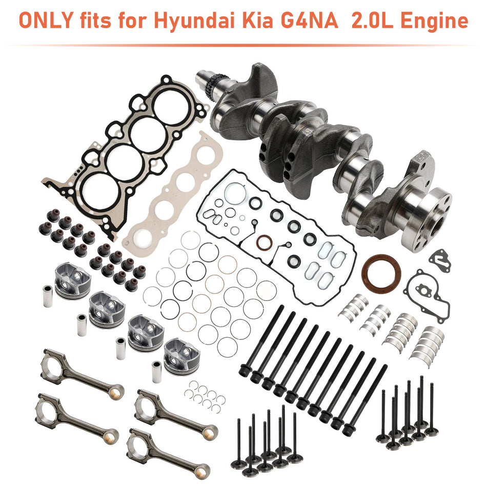 2014–2020 Hyundai Creta (GS) () G4NA 2.0L Motorumbausatz Kurbelwellenpleuel Dichtungssatz