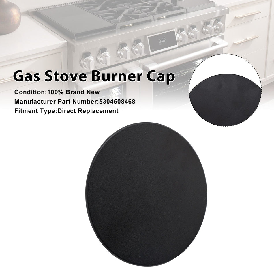 Gasherd-Brennerkappe 5304508468, passend für Frigidaire-Gasherde.