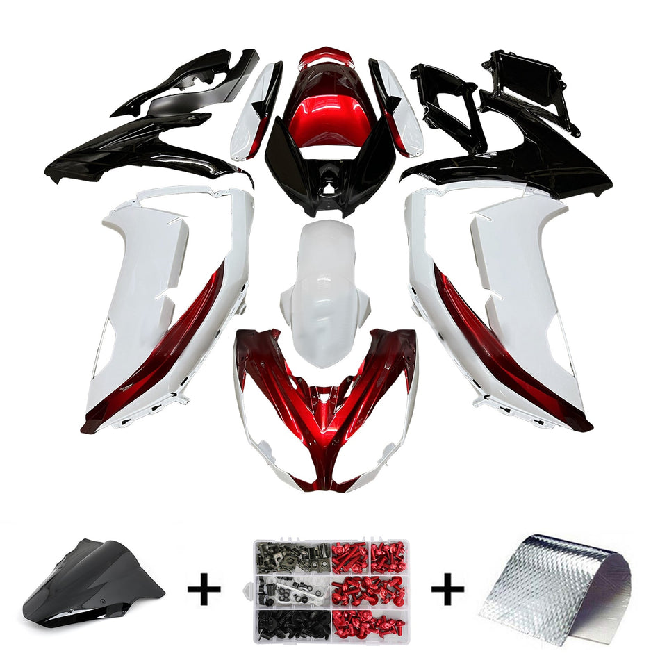 Injection Verkleidung Kit Karosserie Kunststoff ABS fit Für Kawasaki ER-6F Ninja650 2012-2016
