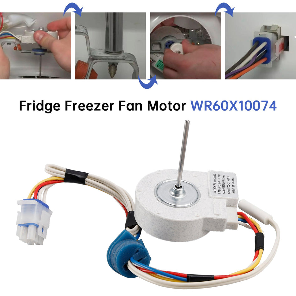 Kühlschrank-Verdampferlüftermotor WR60X10074 für GE Hotpoint Kühlschrank mit Gefrierfach