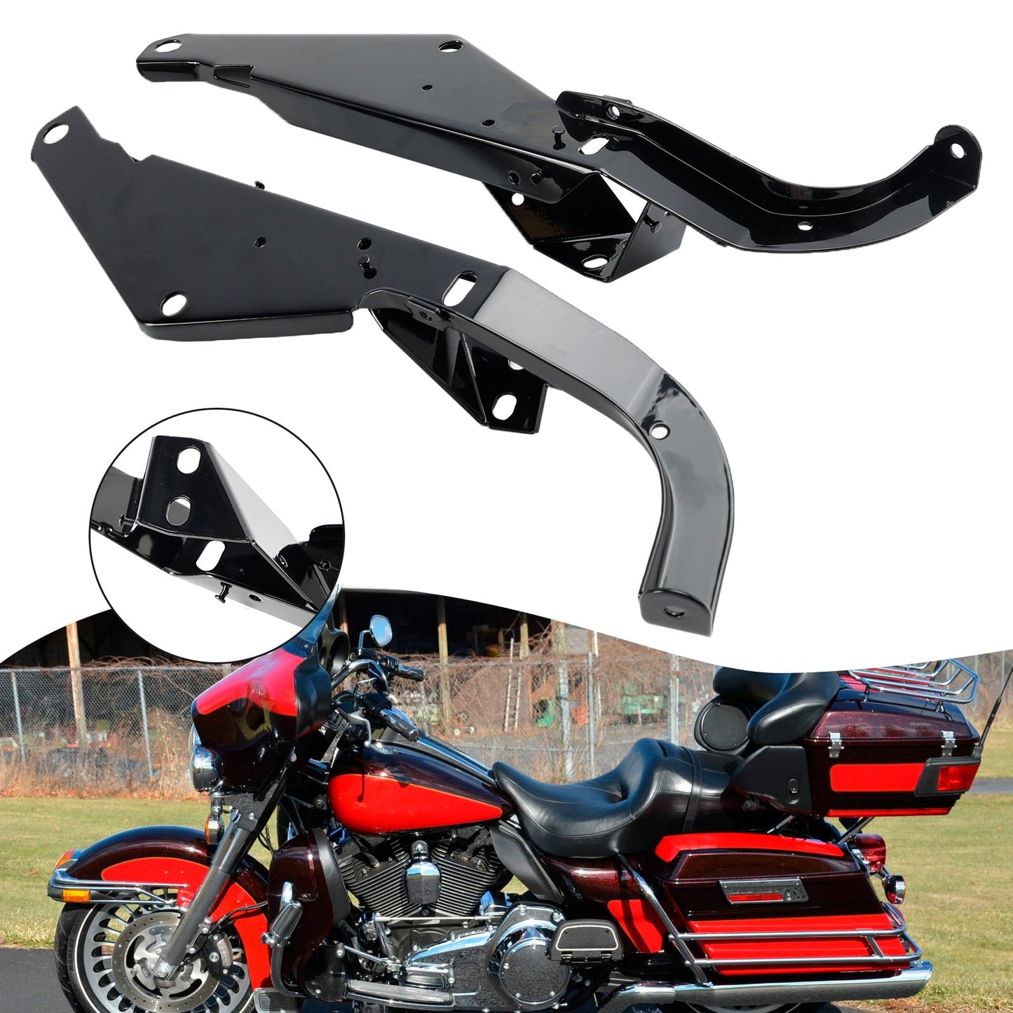 1996-2013 Harley Touring Electra Glide FLHT und Street Glide FLHX Kopfverkleidungshalterungen