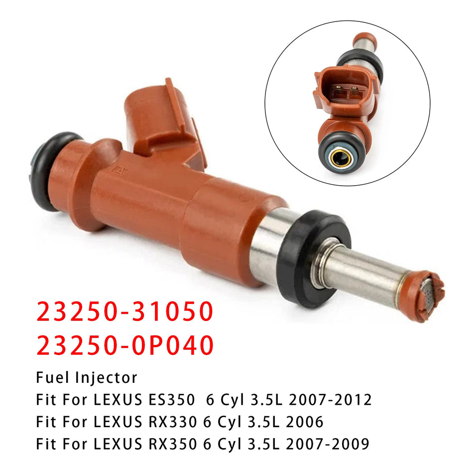 1 Stück Kraftstoffeinspritzdüse für Toyota Camry, Sienna, Lexus RX350 3.5L V6 07-15 23250-31050