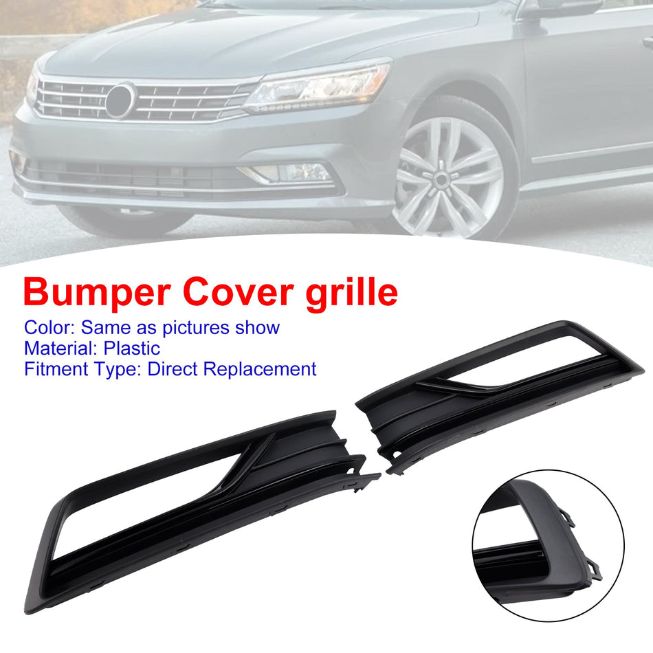 2 Stück Nebelscheinwerfer-Grillabdeckungen passend für VW Passat B8 NMS (US-Modell) 2016-2018