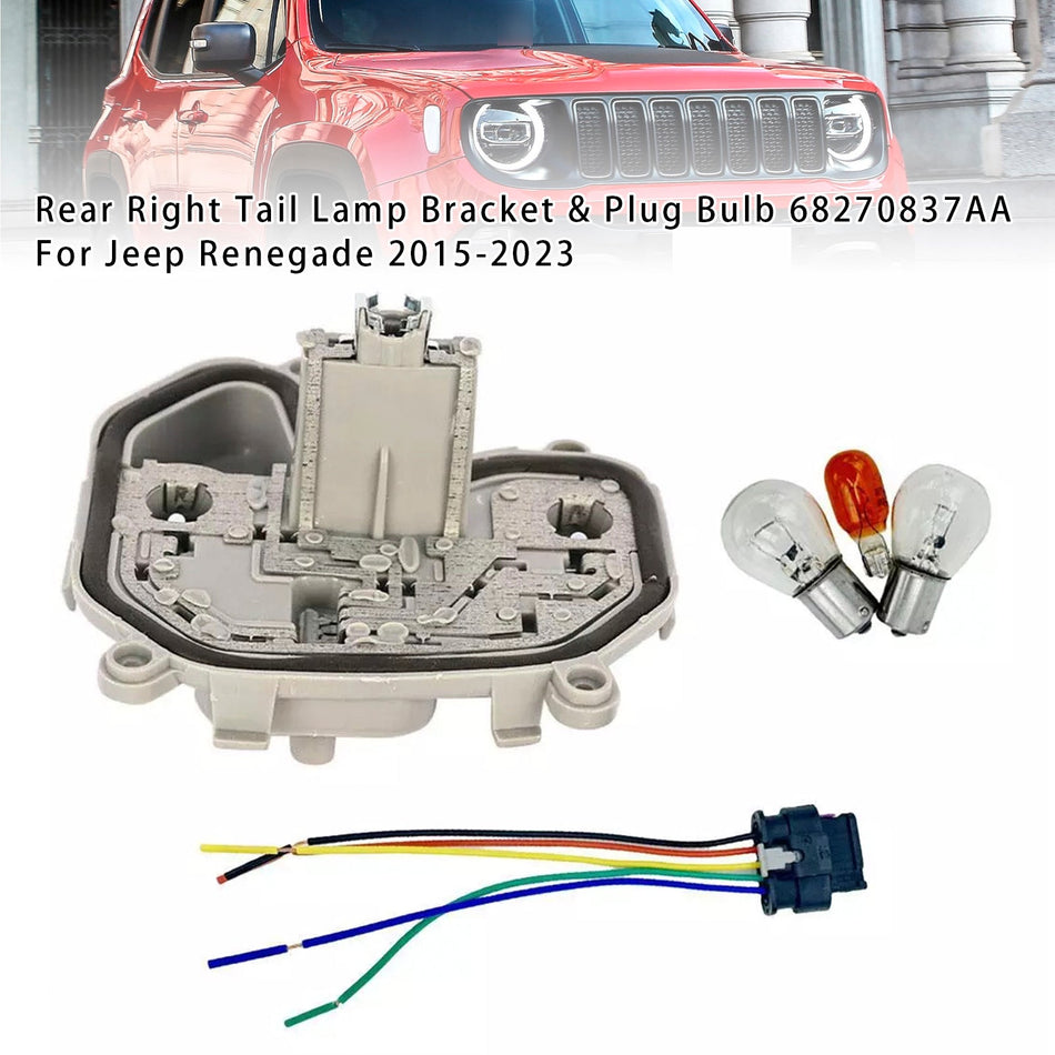 2015-2023 Jeep Renegade Rücklichthalterung hinten rechts und Steckerbirne 68270837AA