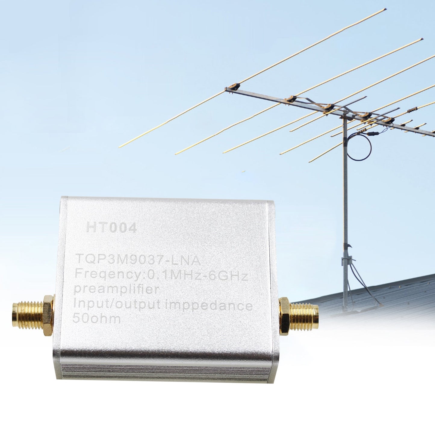 100K-6GHz Vollband-Rauscharmer Verstärker 20dB High Gain Leistungsvorverstärker HT004