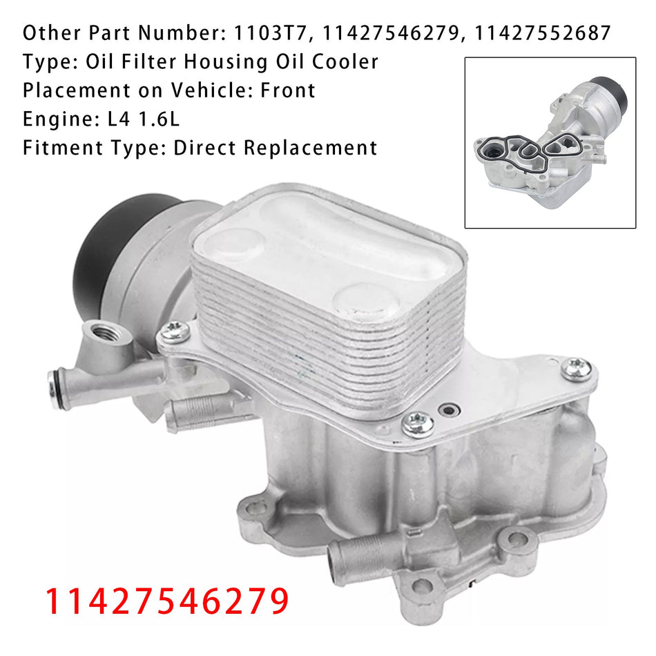 Motorölkühler Ölfilter Montage Für Mini Cooper R55 R56 R57 2007-2011