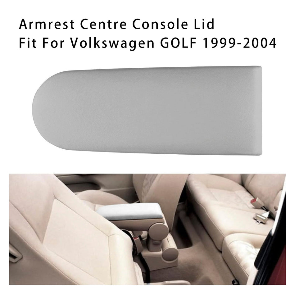 Grau Leder Armlehne Center Console Deckel Für VW MK4 Jetta Bora Golf 18D867173