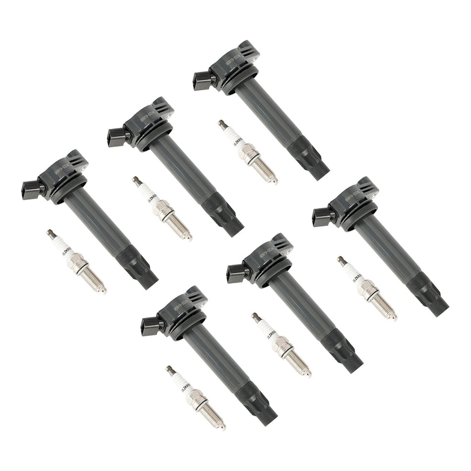 6x Zündspule + Zündkerze UF506 Für Toyota Solara Sienna 2004-2008