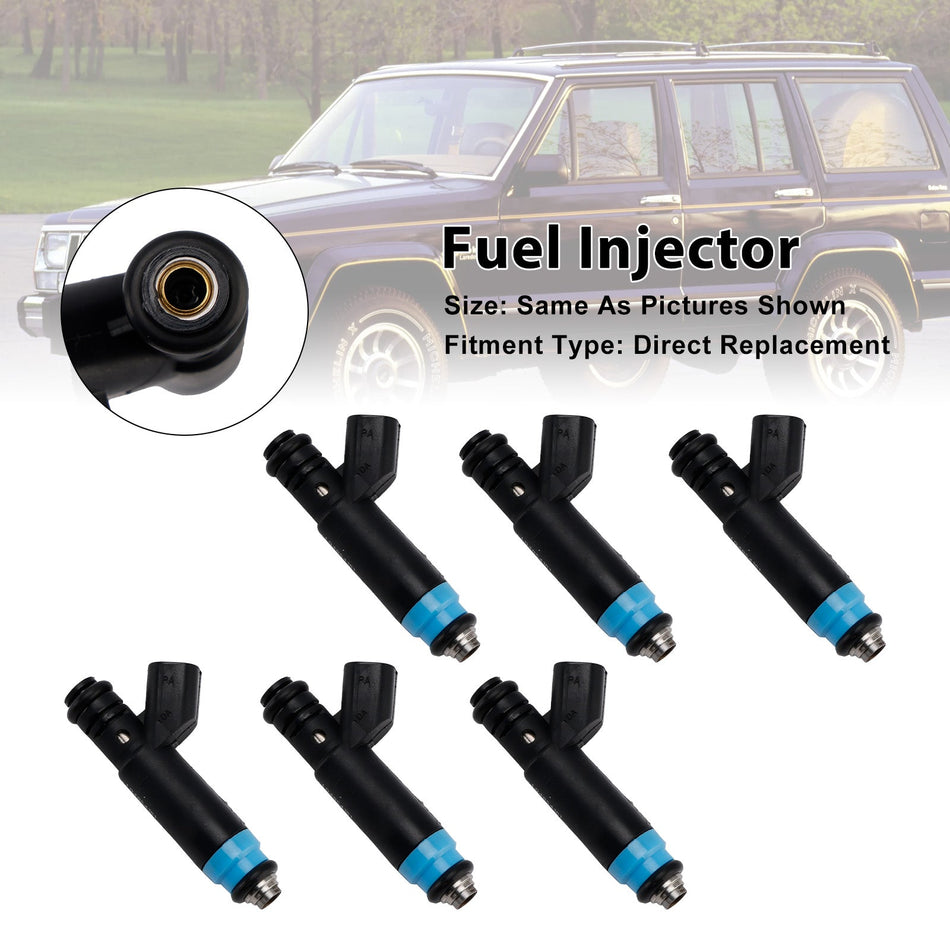 6 Stück Einspritzdüsen für Jeep 4.0L I6 1999-2004 Dodge RAM 04854181 0280155784