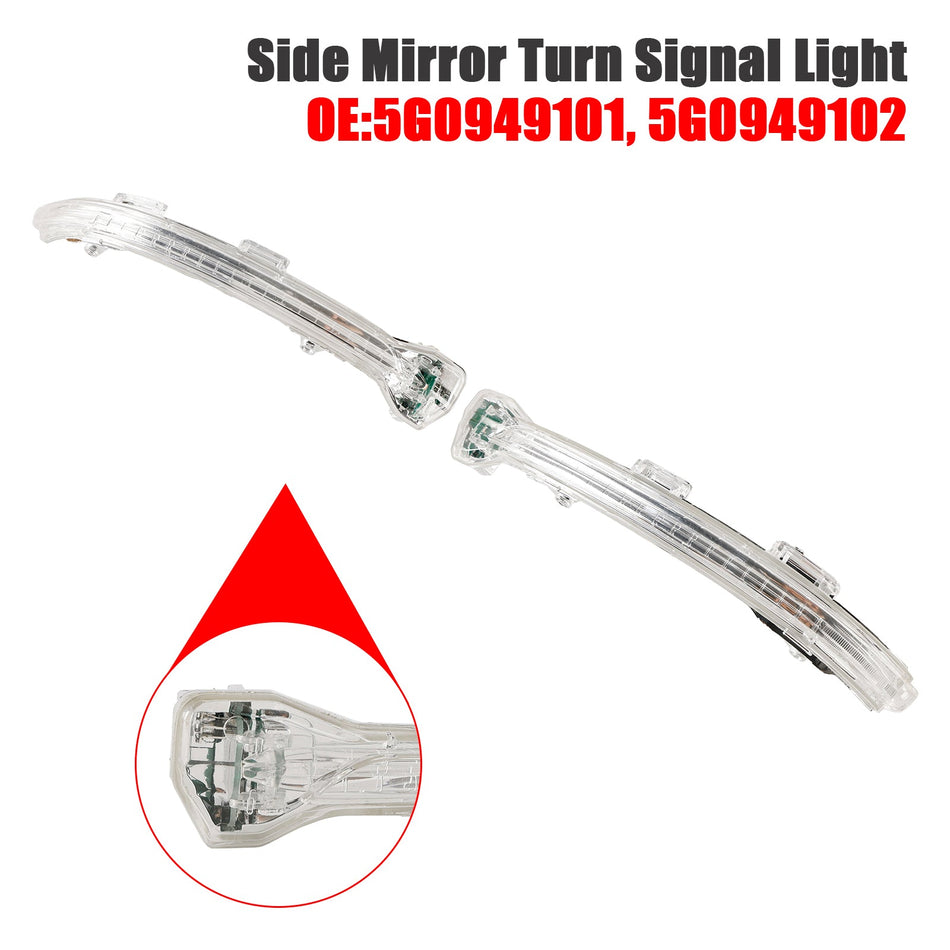 Paar Seitenspiegel Blinker für VW Golf 7 VII Touran 5G0949101 5G0949102