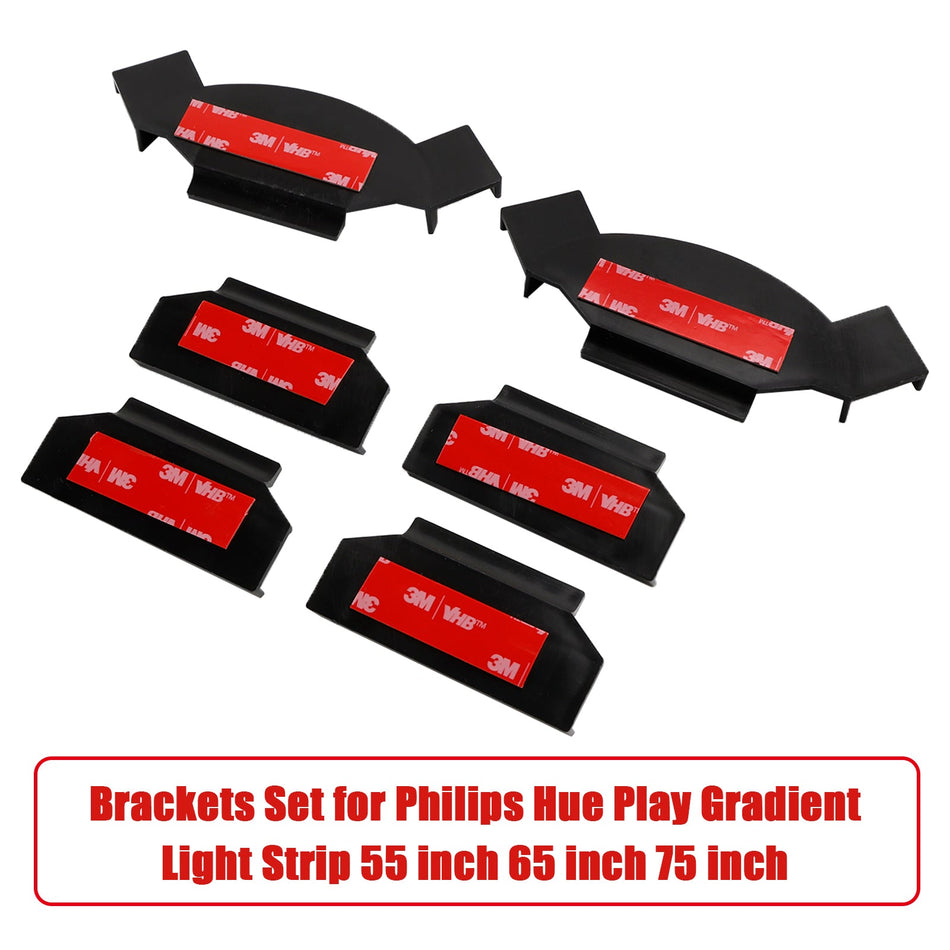Halterungsset für Philips Hue Play Gradient Light Strip 55 Zoll 65 Zoll 75 Zoll