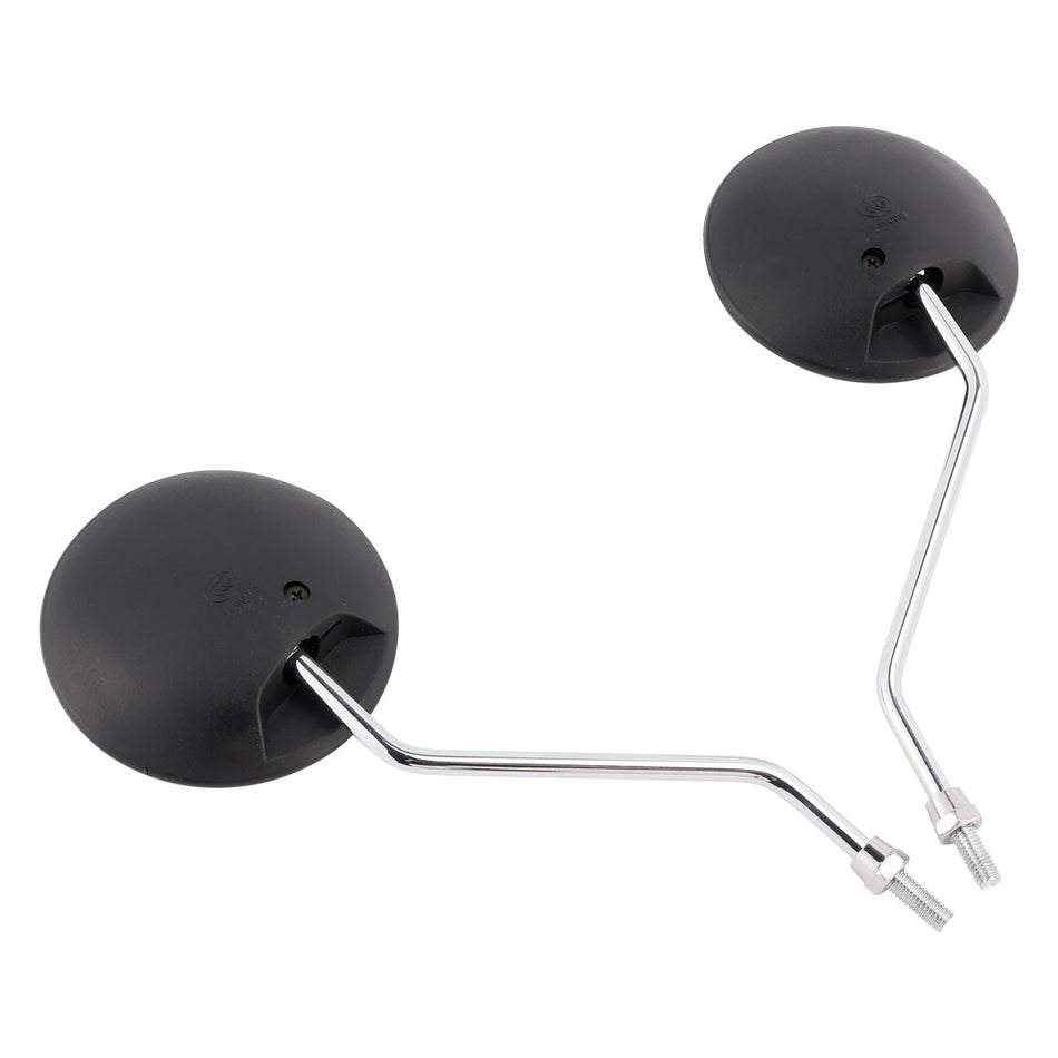 Runder schwarzer Spiegel mit Chromarm, 8 mm, für Honda NA/NC/NN/NQ/NX/PA/SE/TG50 C70