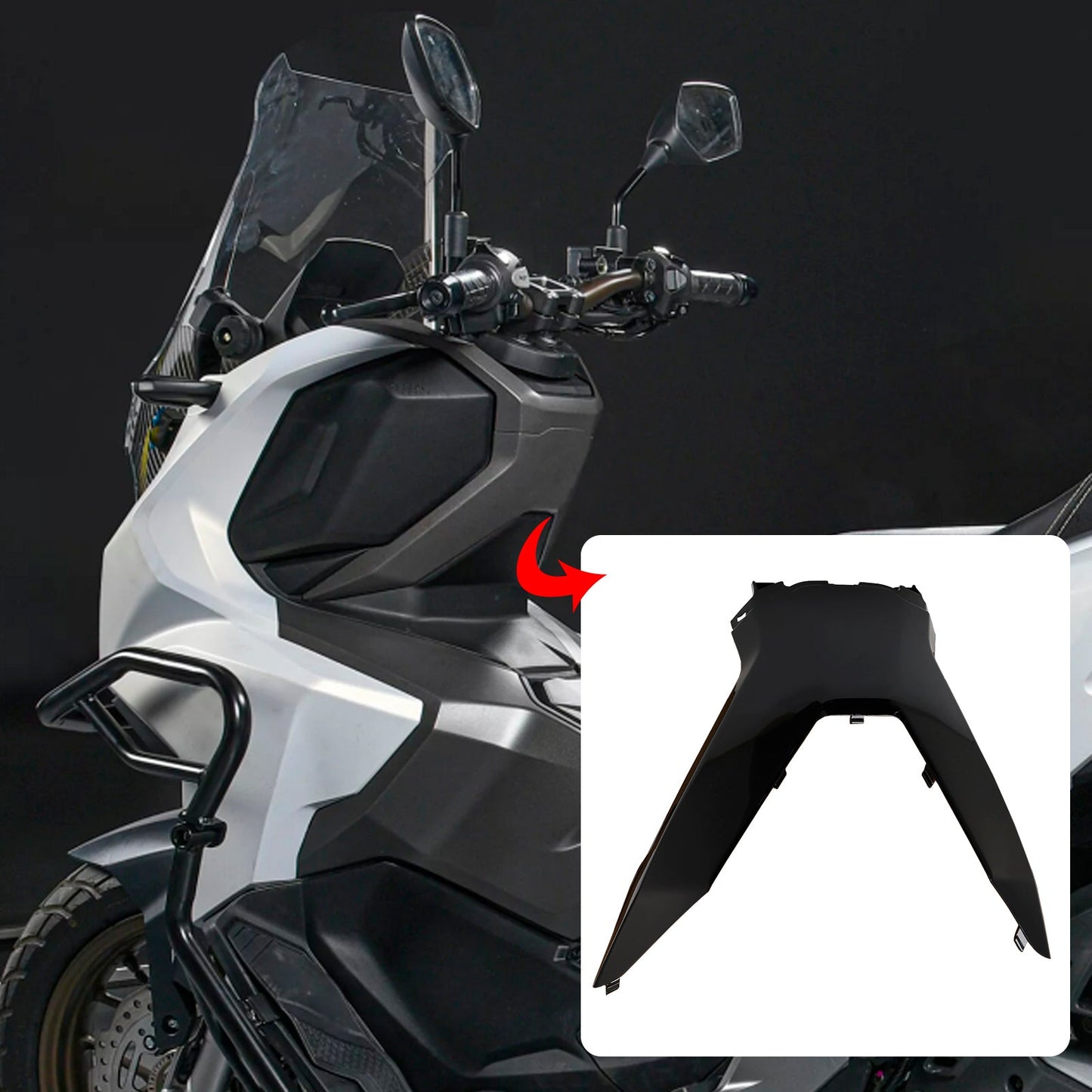 2023-2024 Honda ADV 160 Lenker Fahrer Obere Abdeckung Verkleidungen