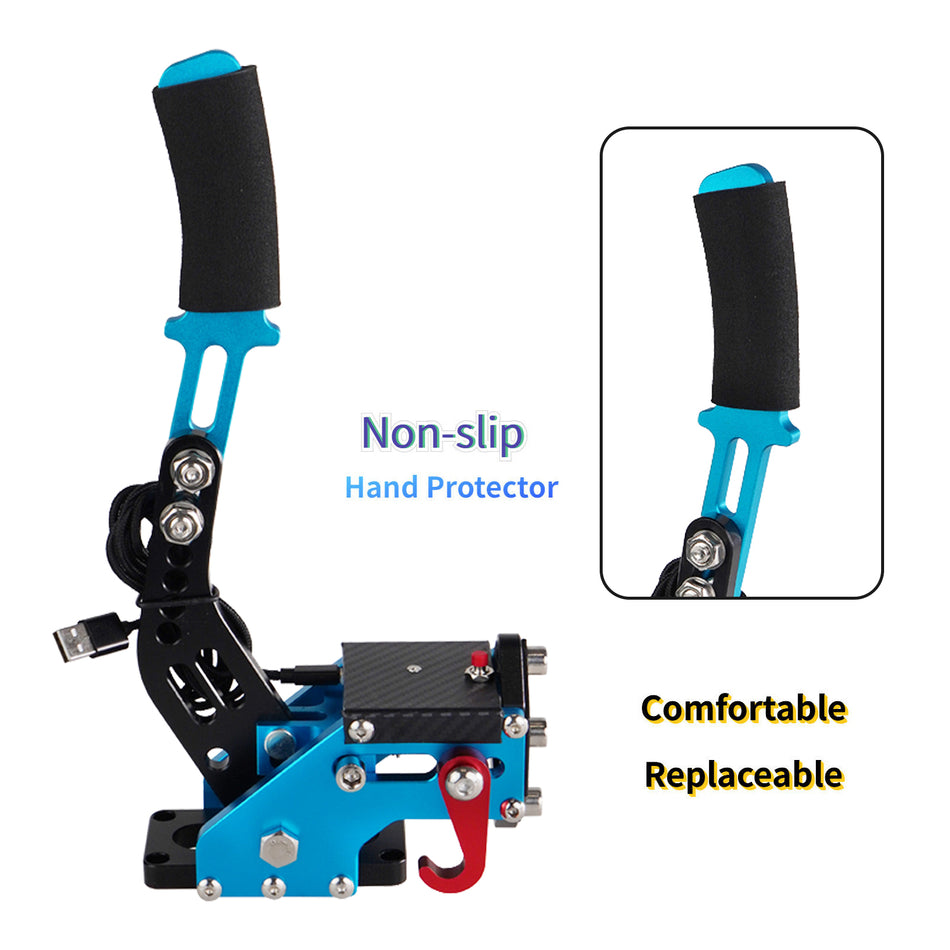 14Bit USB3.0 Handbremse Handbrake für Racing Games Wheel Stand G29 PS4/PS5 Blau