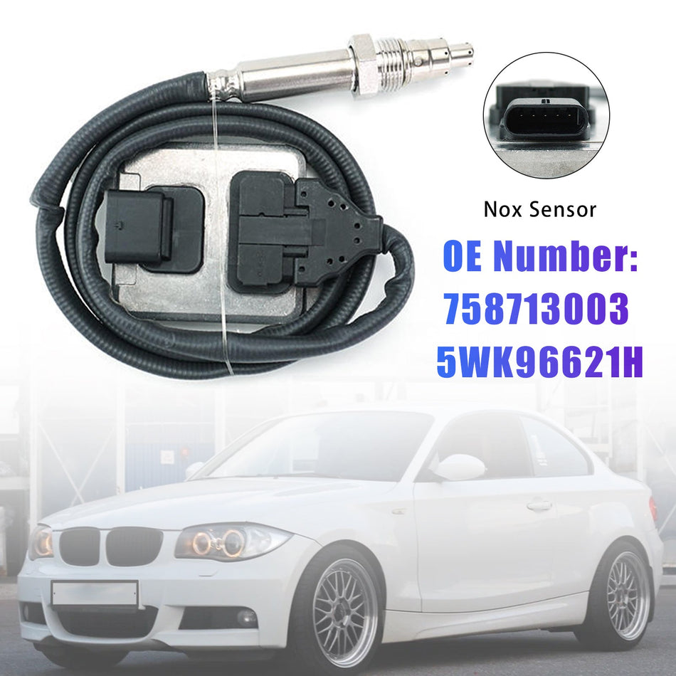 NOx-Sensor 758713003 5WK96621H für BMW E81 E82 E87 E88 E90 E91 E92 E93 LCI N43
