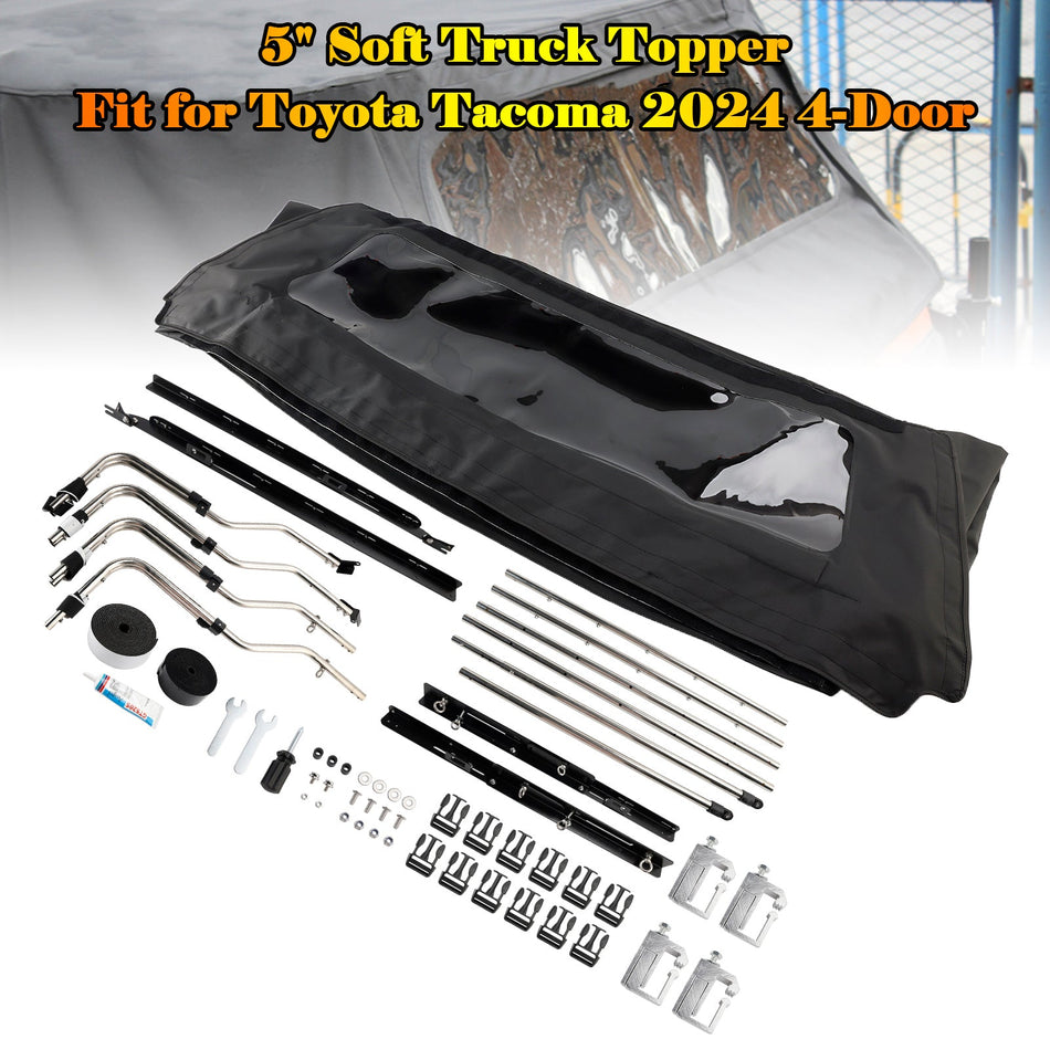 2024 Toyota Tacoma 4-Türer 5ft Soft Truck Topper