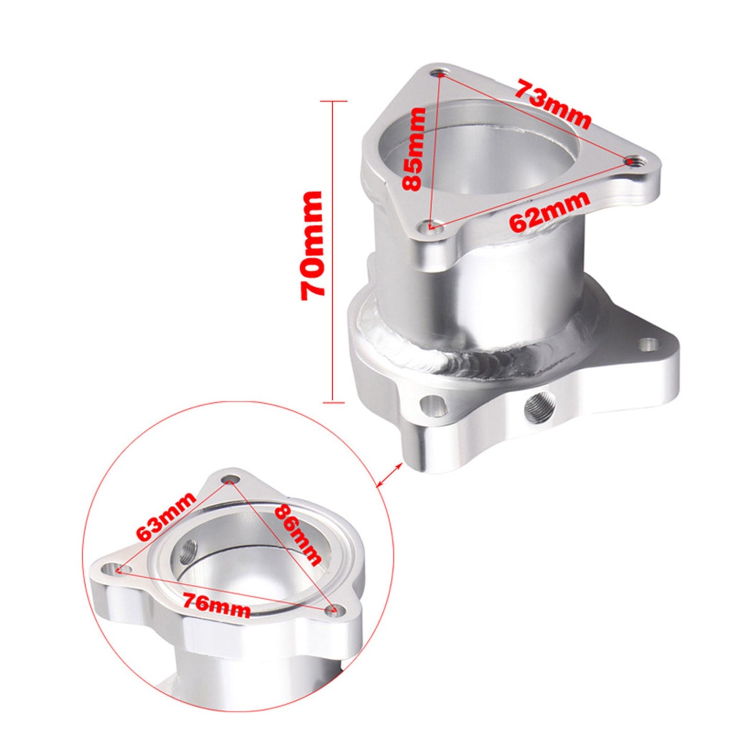 VW Käfer - BSW 100 1.9 8v Motoren EGR-Löschventil-Rohrsatz