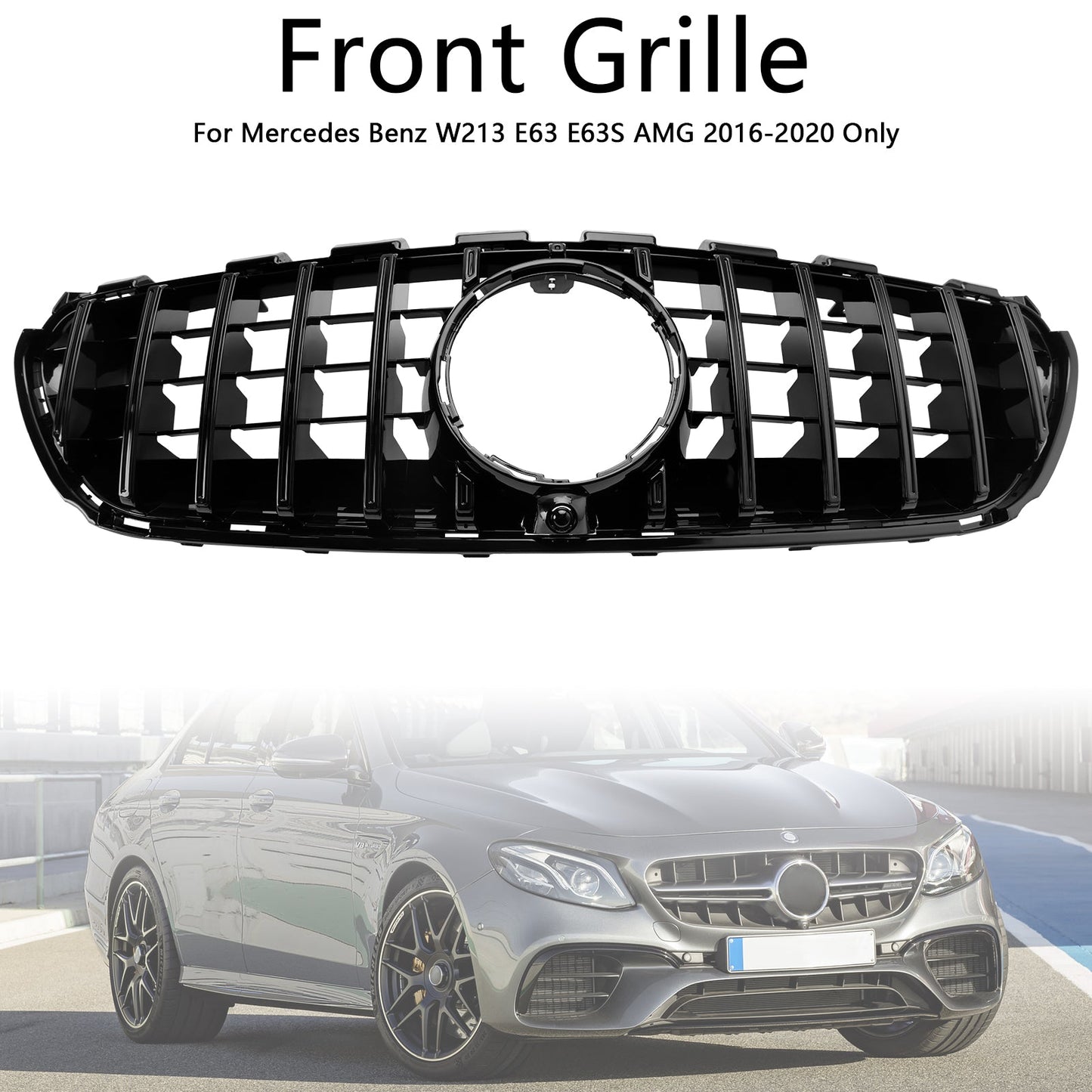 2016-2020 Mercedes Benz W213 E63 E63S AMG Nur Frontstoßstangengrill