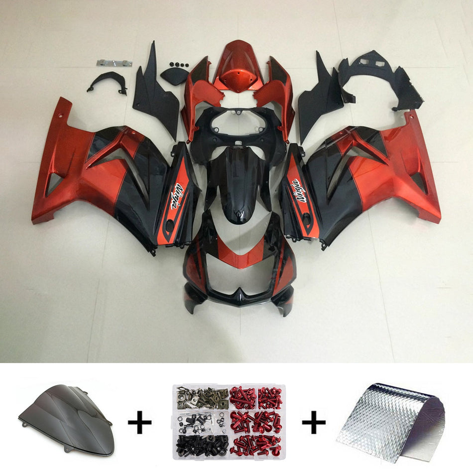 Verkleidungssatz aus ABS-Kunststoff, passend für Kawasaki EX250 Ninja250R 2008-2012
