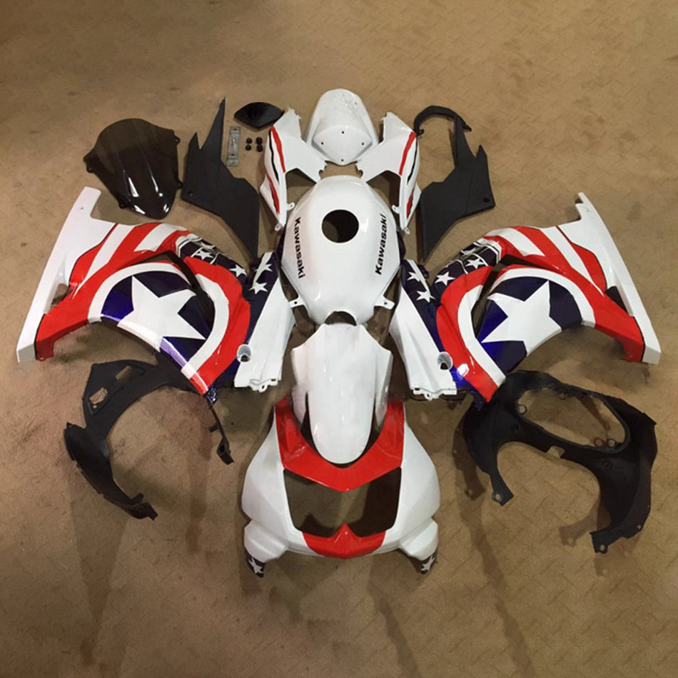 Verkleidungssatz aus ABS-Kunststoff, passend für Kawasaki EX250 Ninja250R 2008-2012