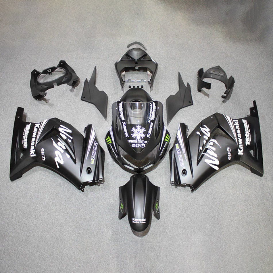 Verkleidungssatz aus ABS-Kunststoff, passend für Kawasaki EX250 Ninja250R 2008-2012