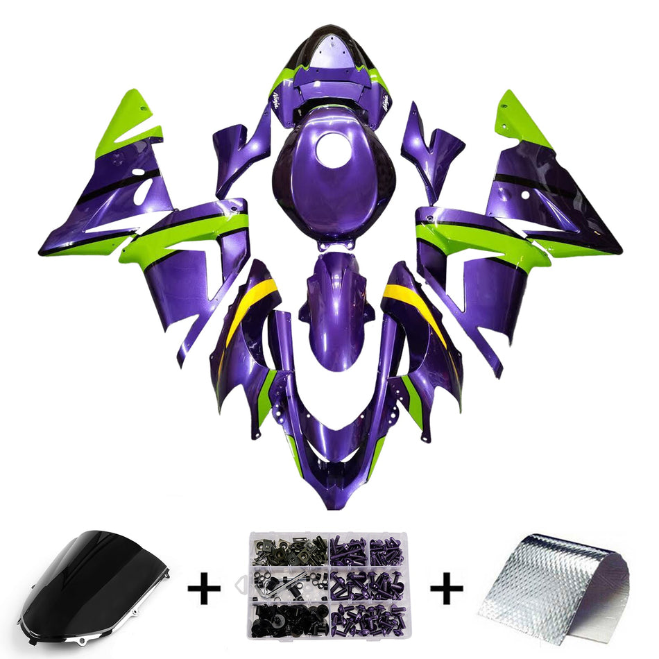 Injection Verkleidung Kit Karosserie Kunststoff ABS fit Für Kawasaki ZX10R 2004-2005