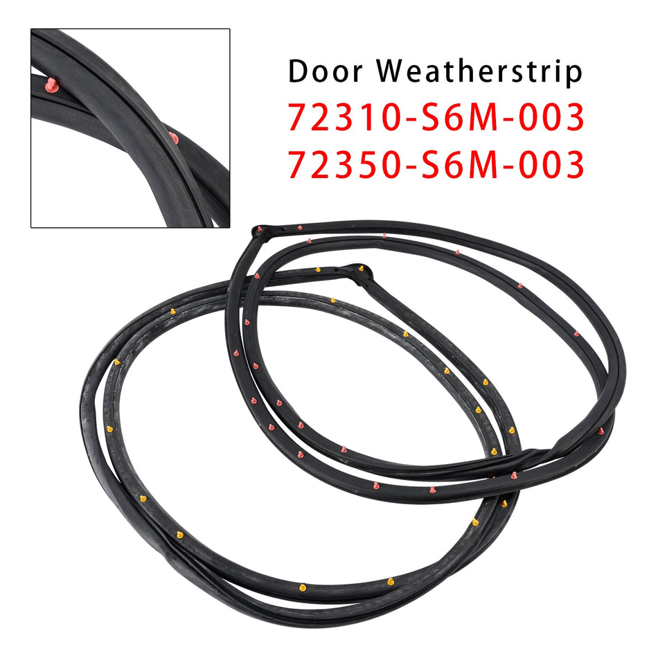 2 Stück Türdichtungen für die Vordertür, rechts und links, für Honda Integra und Acura RSX DC5 (2002–2006)