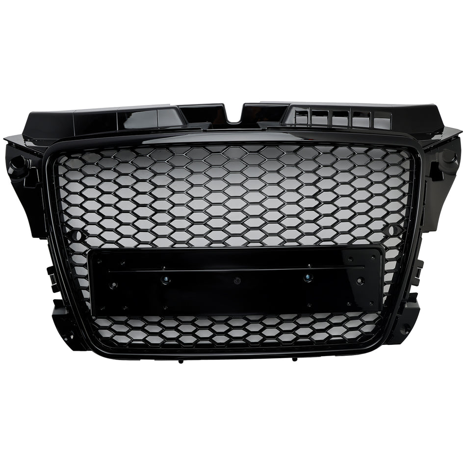 Schwarz Glanz Kühlergrill Wabengrill Für Audi A3 8P 2008-2013 Facelift RS3