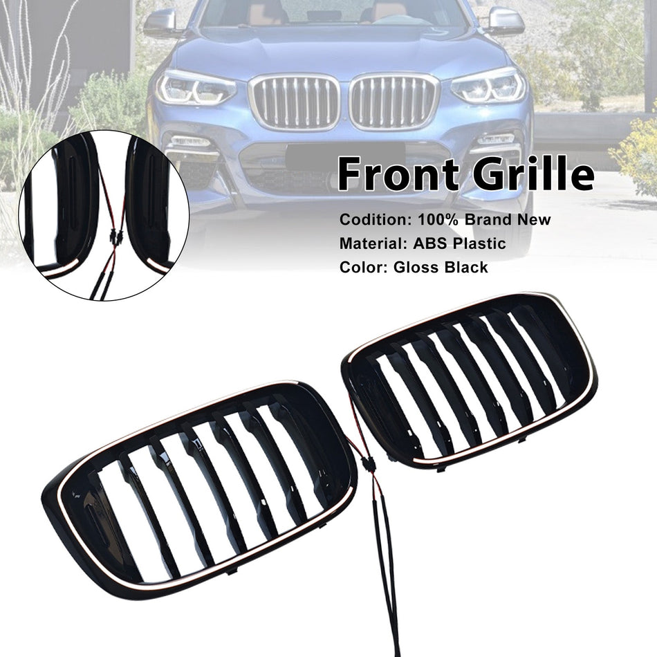 2018–2021 Für BMW X4 G02 Vor-Facelift Frontniere Mesh Grill Glanzschwarz 51138469960