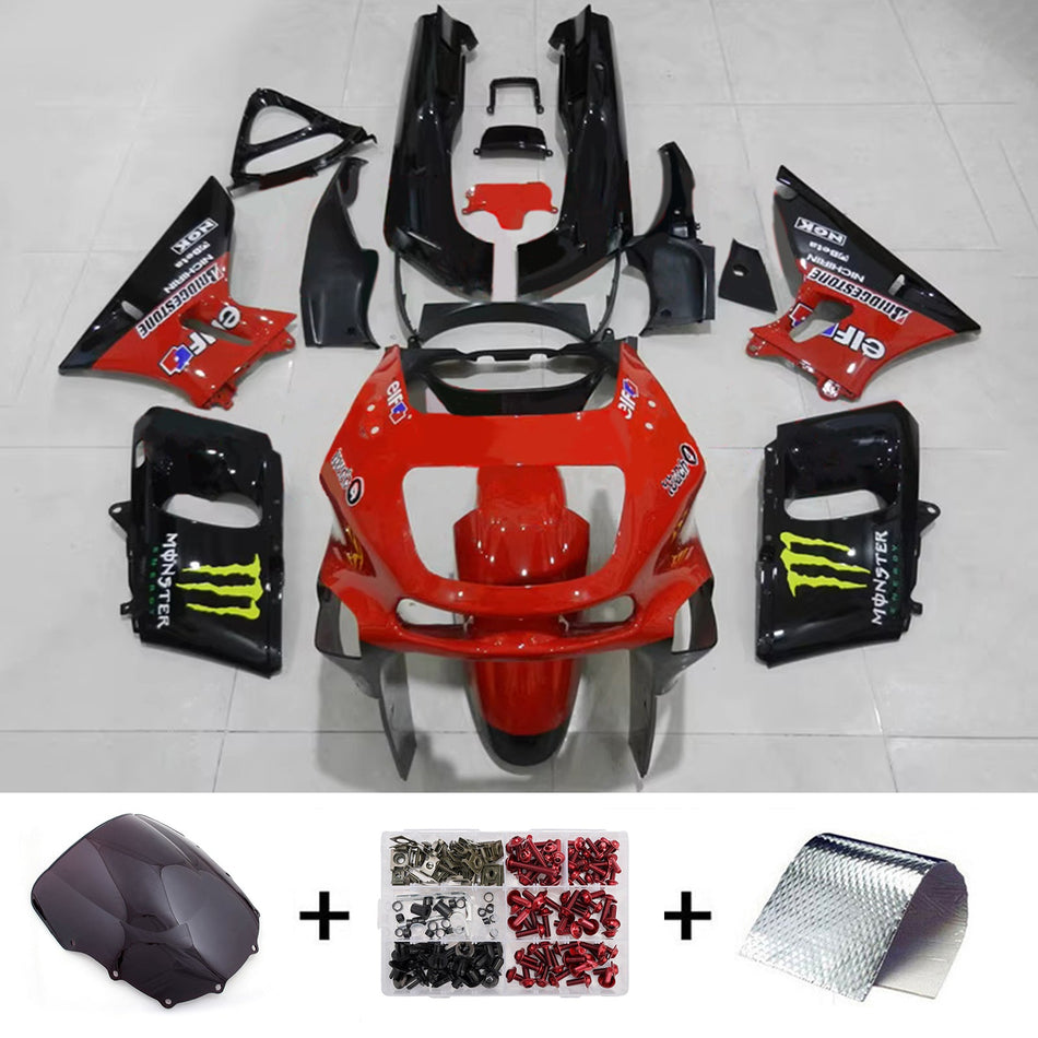 Verkleidungssatz aus ABS-Kunststoff, passend für Kawasaki ZZR400 (1993–2007) und ZZR600 (1998–2003)