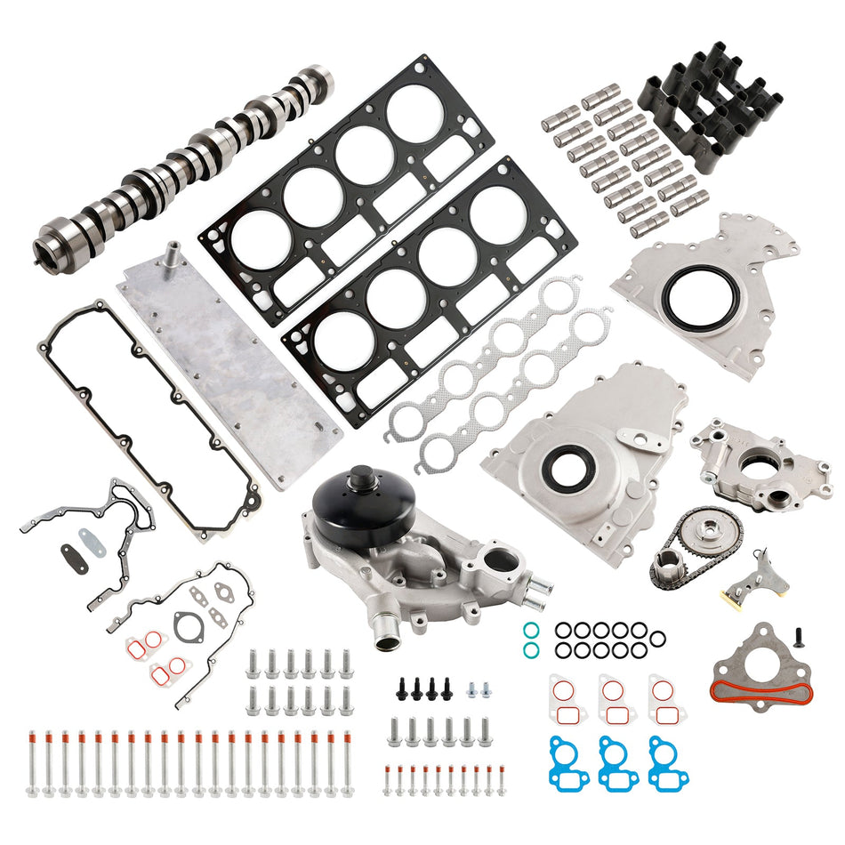 2005-2013 GMC SIERRA 1500 5,3 l 5328 CC 325 CID V8 FLEX OHV NON AFM DOD Nockenwellenst??el-Kit mit Tal-Abdeckung 12646386 12499225