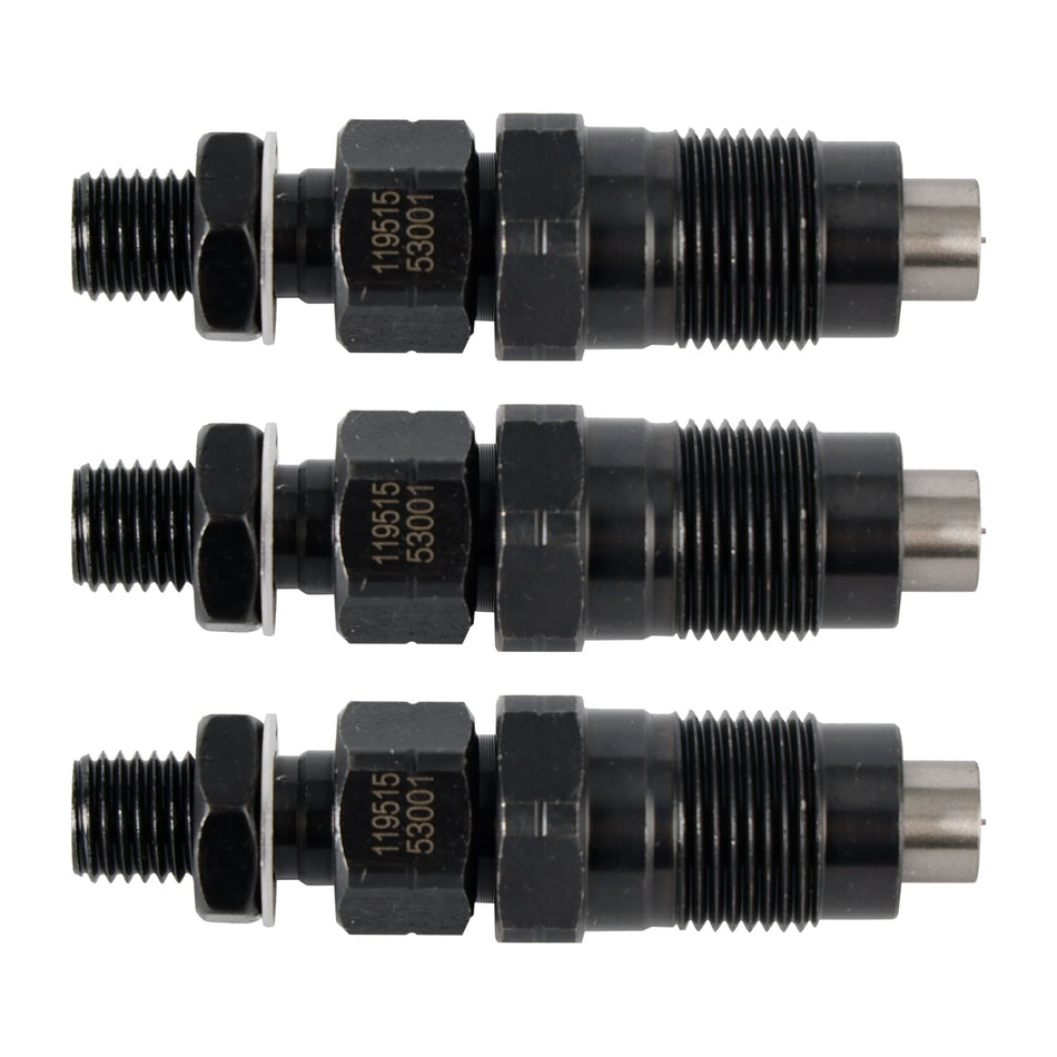 3 Stück Einspritzdüsen für Yanmar 3TNV70, 3YM20, 3YM30, 2YM15 Motoren 119515-53001