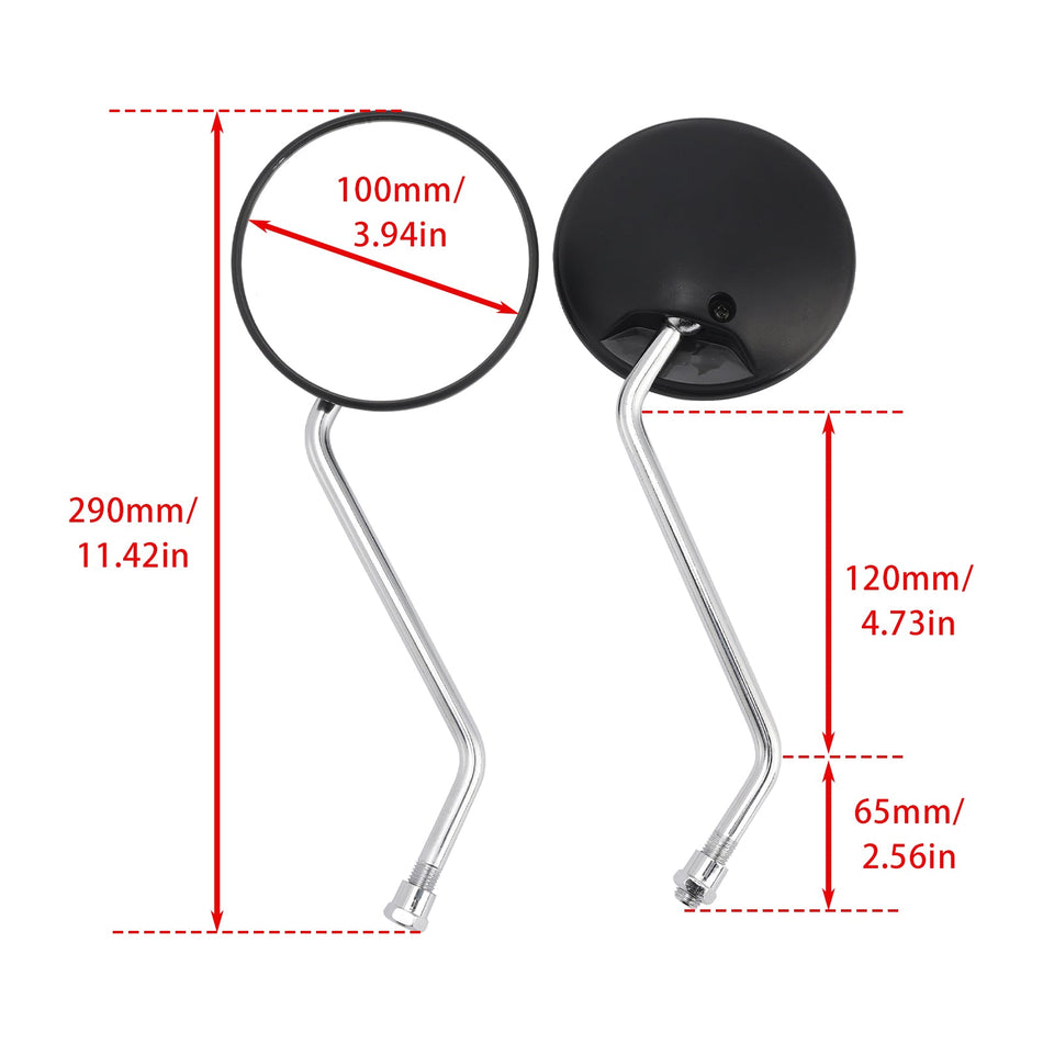 10-mm-Rückspiegel für Honda NX 650 Dominator 88-92 XL125V Varadero 01-06