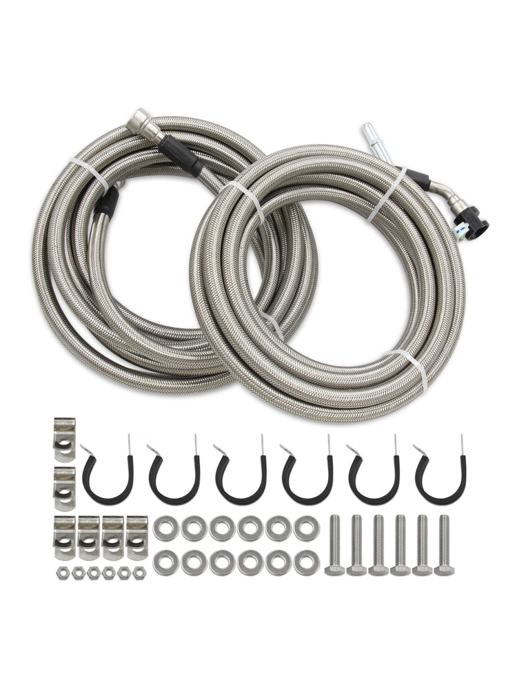 2006–2010 Chevy HHR, 2,2 l/2,4 l l4 FLEX, Edelstahl-geflochtener Kraftstoffleitungssatz Quick Fix QFF0015SS