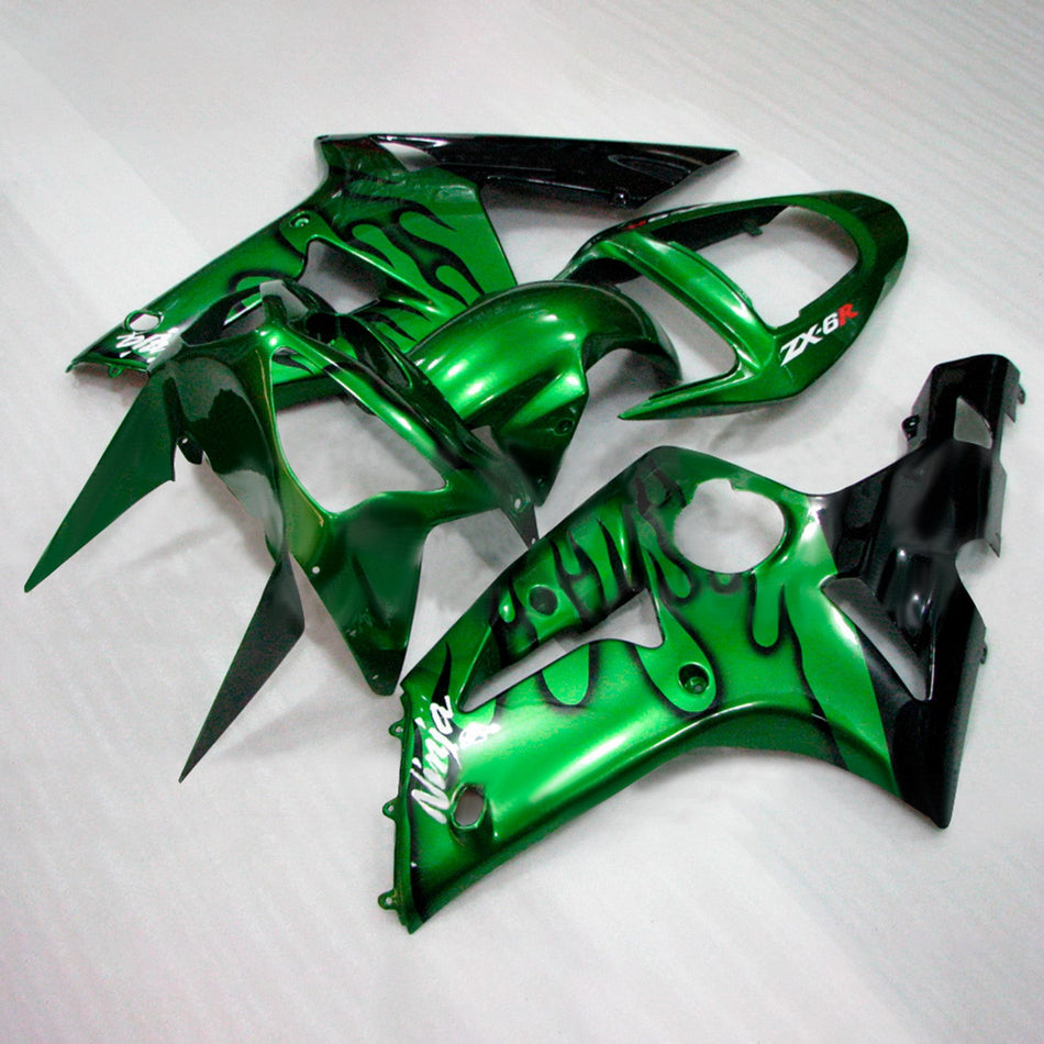 Verkleidungssatz aus ABS-Kunststoff, passend für Kawasaki ZX6R 636 2003-2004