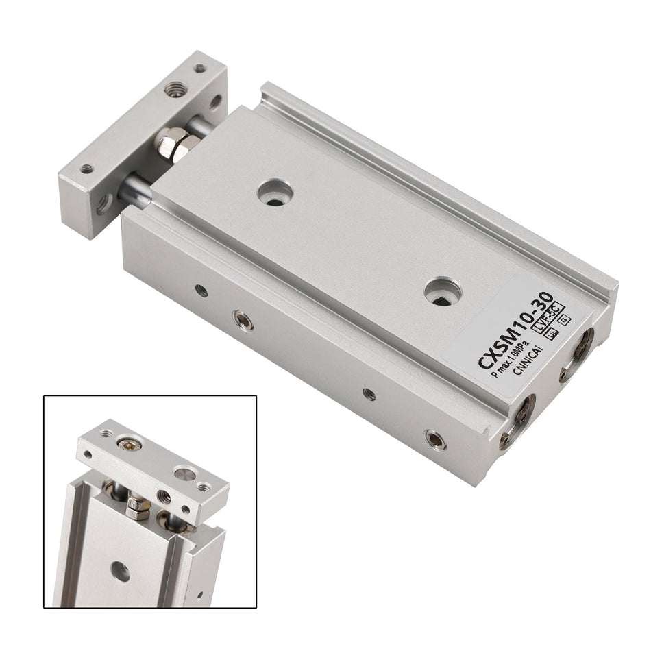 SMC CXSM10-30 CXSM1030 Luftzylinder Pneumatischer Doppelstangenzylinder Doppeltwirkend