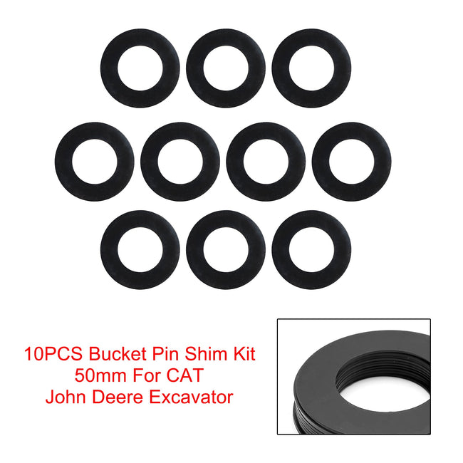 50MM Bagger Eimer Pin Shims Kit Für Kompaktlader Cat Bobcat John Deere