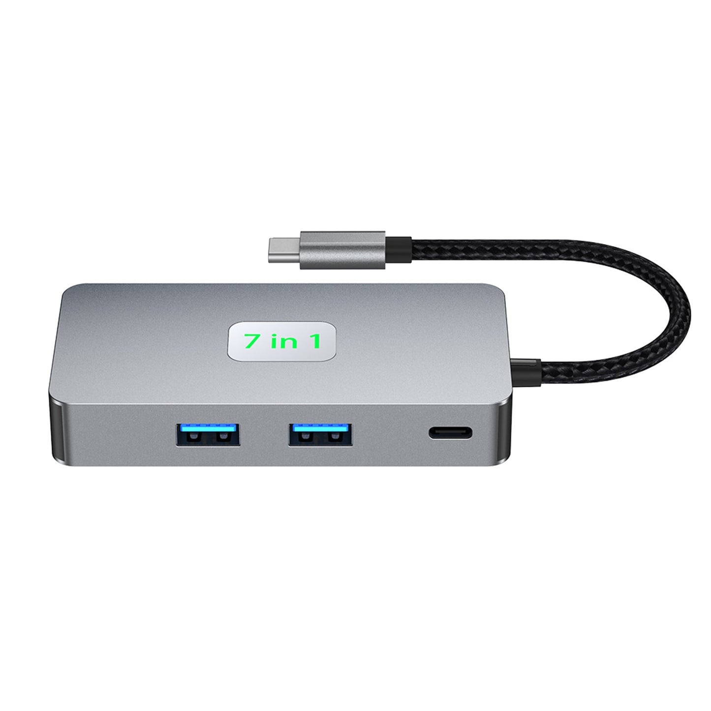 7 in 1 TYPE-CtoRJ45 2,5G 10G USB3.2 HDMI PD100W SD TF Schnittstelle Hub Adapter Dock