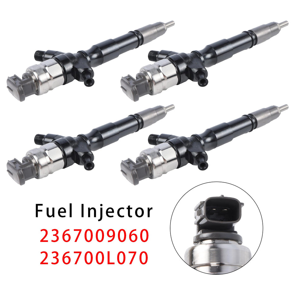 4 Stück Kraftstoffeinspritzdüsen für Toyota Hilux Hiace 2KD-FTV 2,5L 2367009060 236700L070