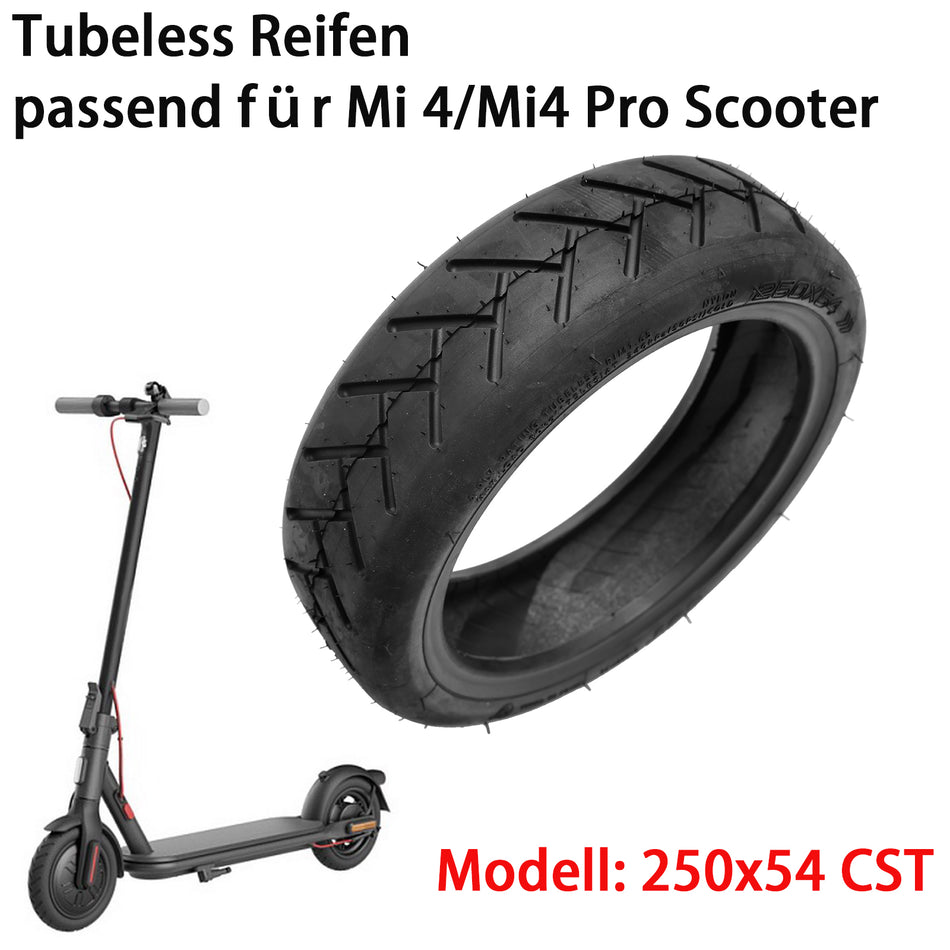 250x54 CST Elektrischer Roller -Reifen Tubeless verdickter Reifen für Xiaomi 4/mi4 Pro2