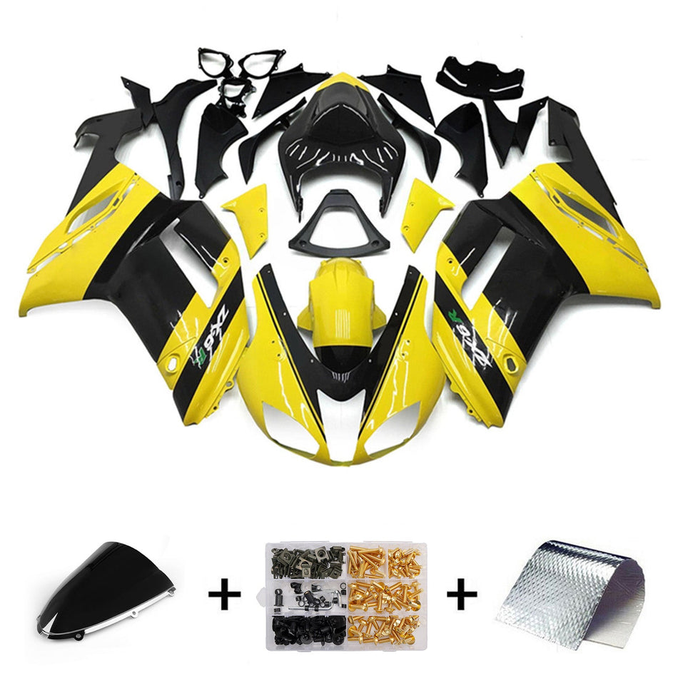 Verkleidungssatz aus ABS-Kunststoff, passend für Kawasaki ZX6R 636 (2007-2008)