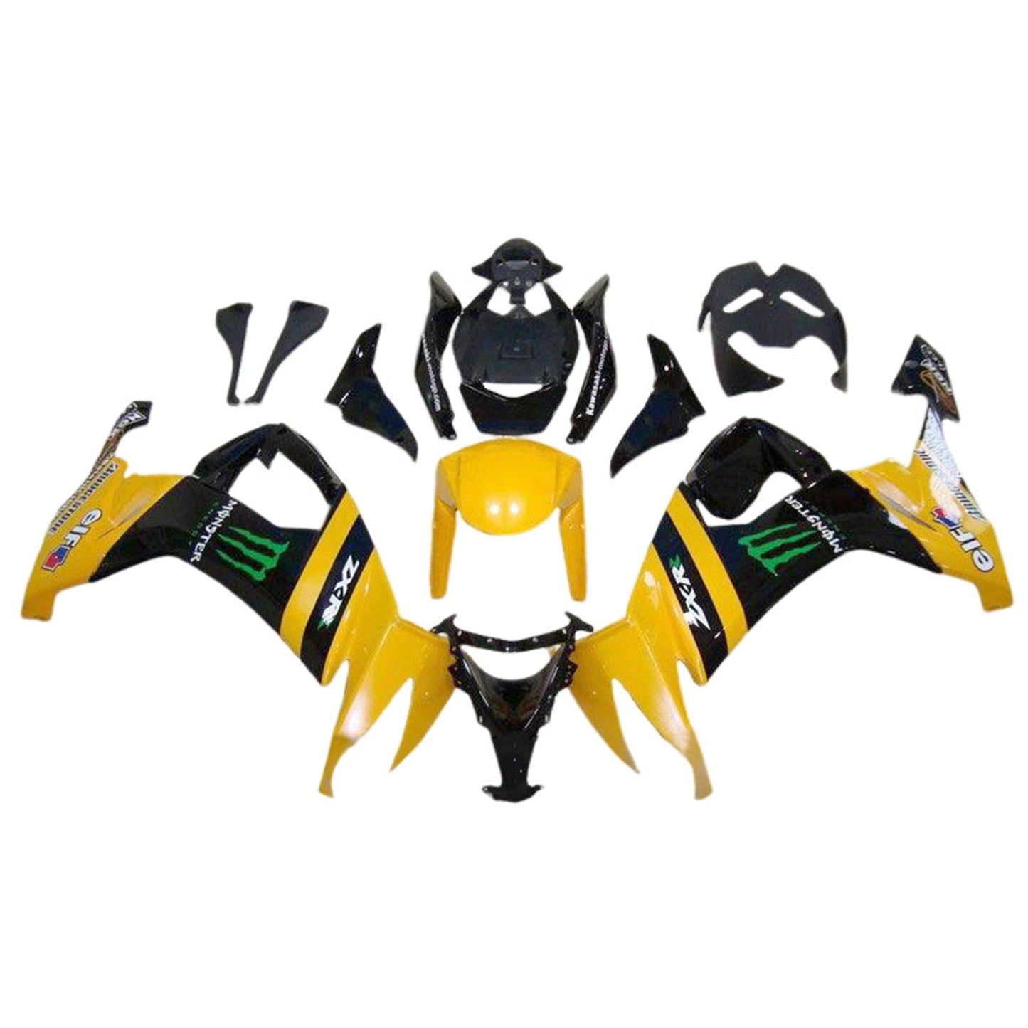 2008-2010 Kawasaki ZX10R Einspritzverkleidungssatz Karosserie Kunststoff ABS