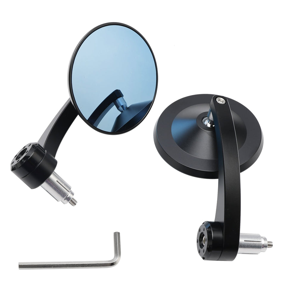 Paar Motorrad Runde 7/8 ""CNC Bar End Rearview Au?enspiegel Bobber Cafe Racer
