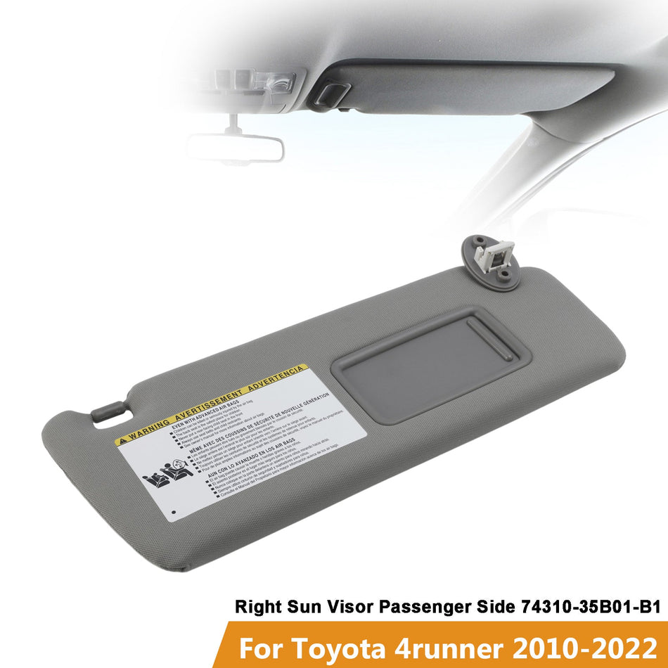 2010-2022 Toyota 4runner Sonnenblende rechts Beifahrer 74310-35B01 Grau
