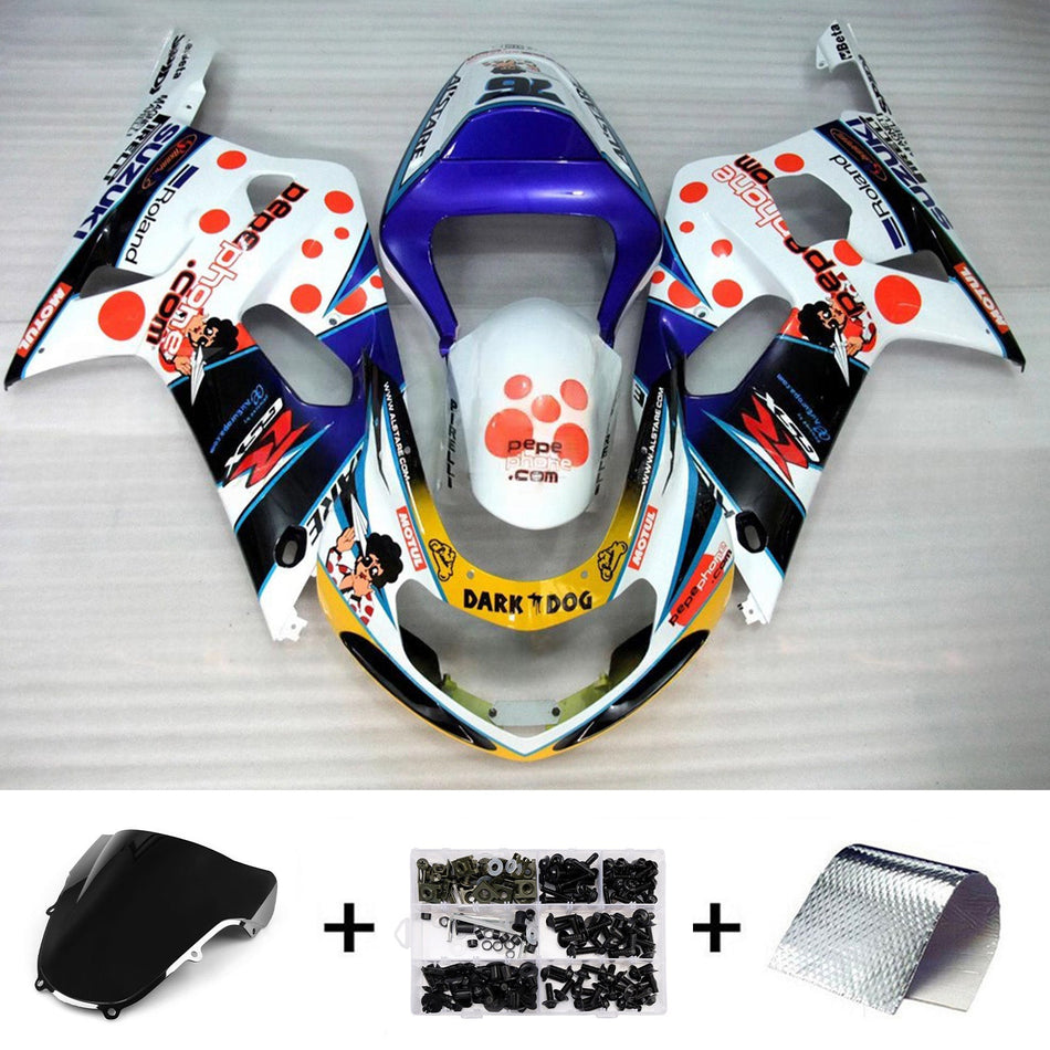 Verkleidungssatz aus ABS-Kunststoff für Suzuki GSXR1000 2000-2002 K1 K2