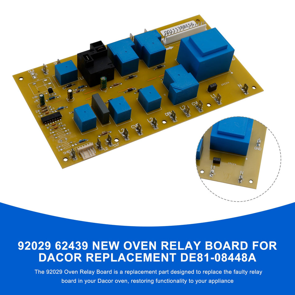 92028 Ofenrelaisplatine für Dacor Ersatzteil DE81-09179A