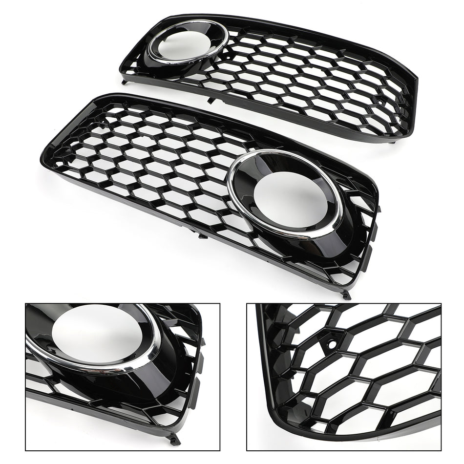 RS5 Style Honeycomb Fog Light Grille Grill Für Audi A5 S-Line/S5 B8 2008-2012