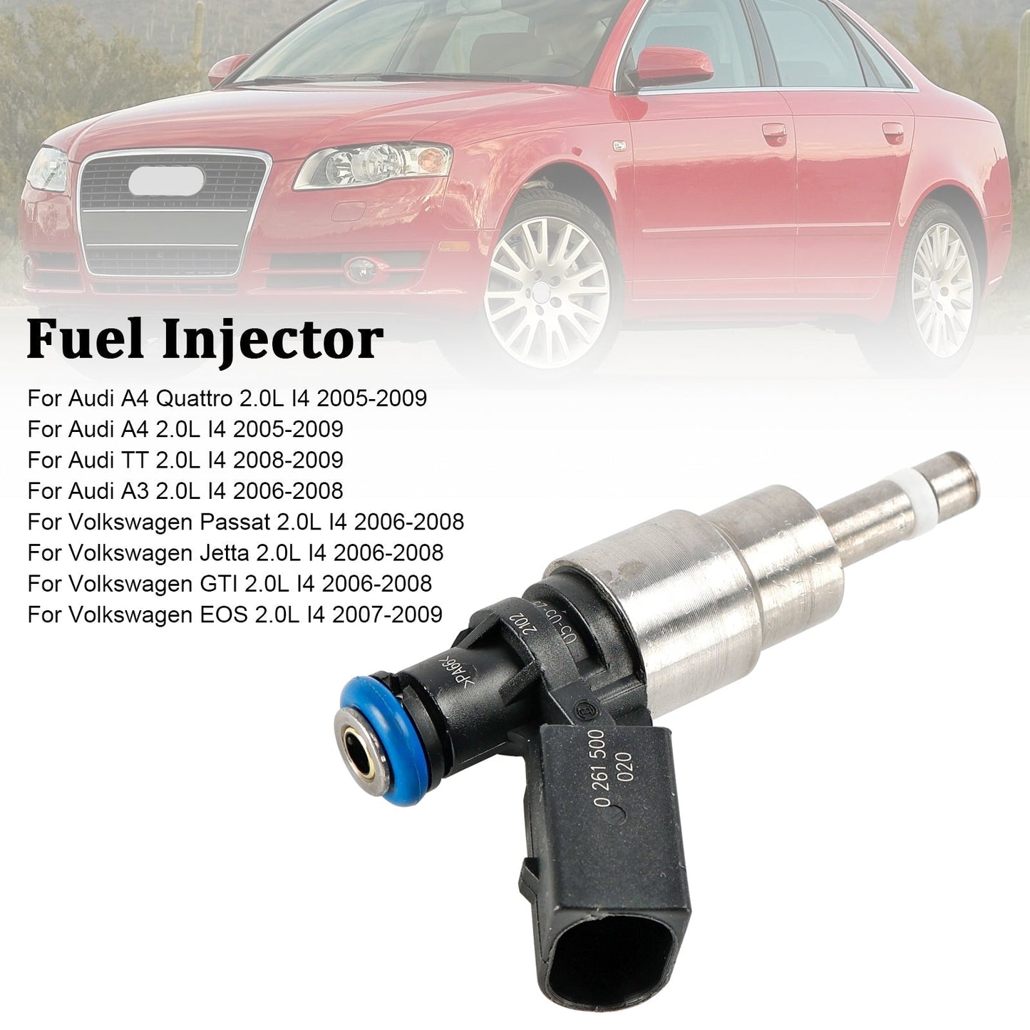 2006–2008 Audi A3 2.0L I4 1 STK Kraftstoffeinspritzdüse 06F906036A